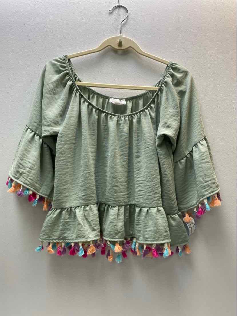 Peach Love California Size L Dress Top