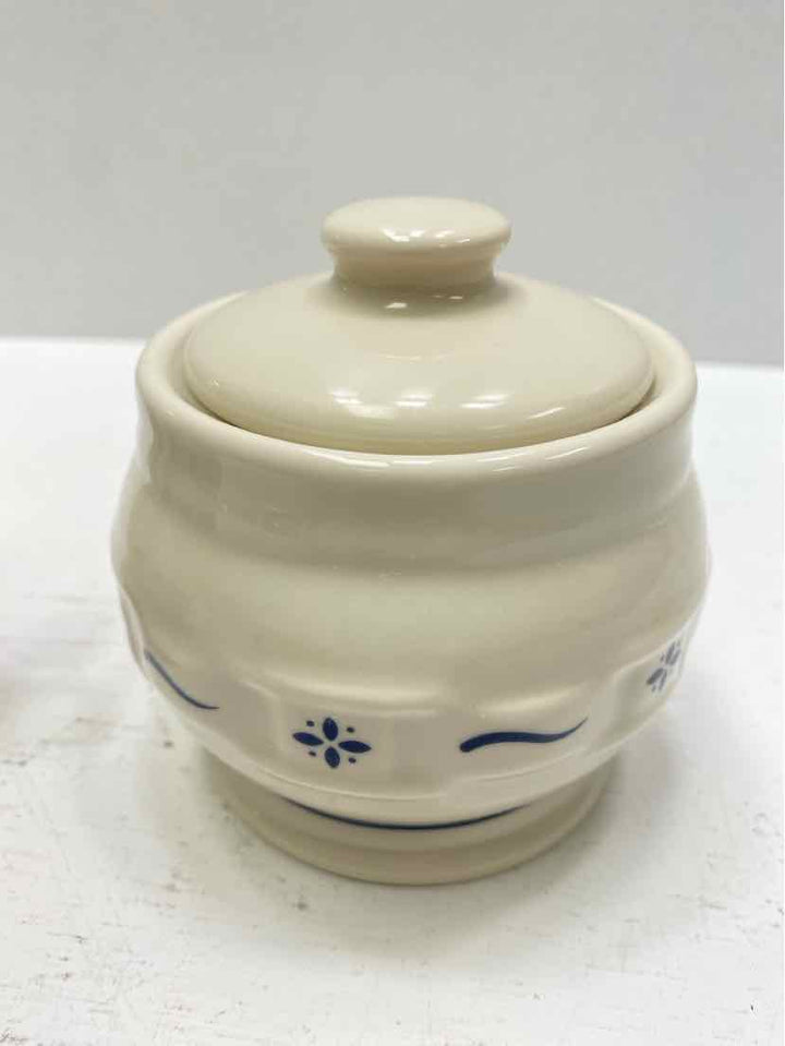 longaberger cream and sugar set