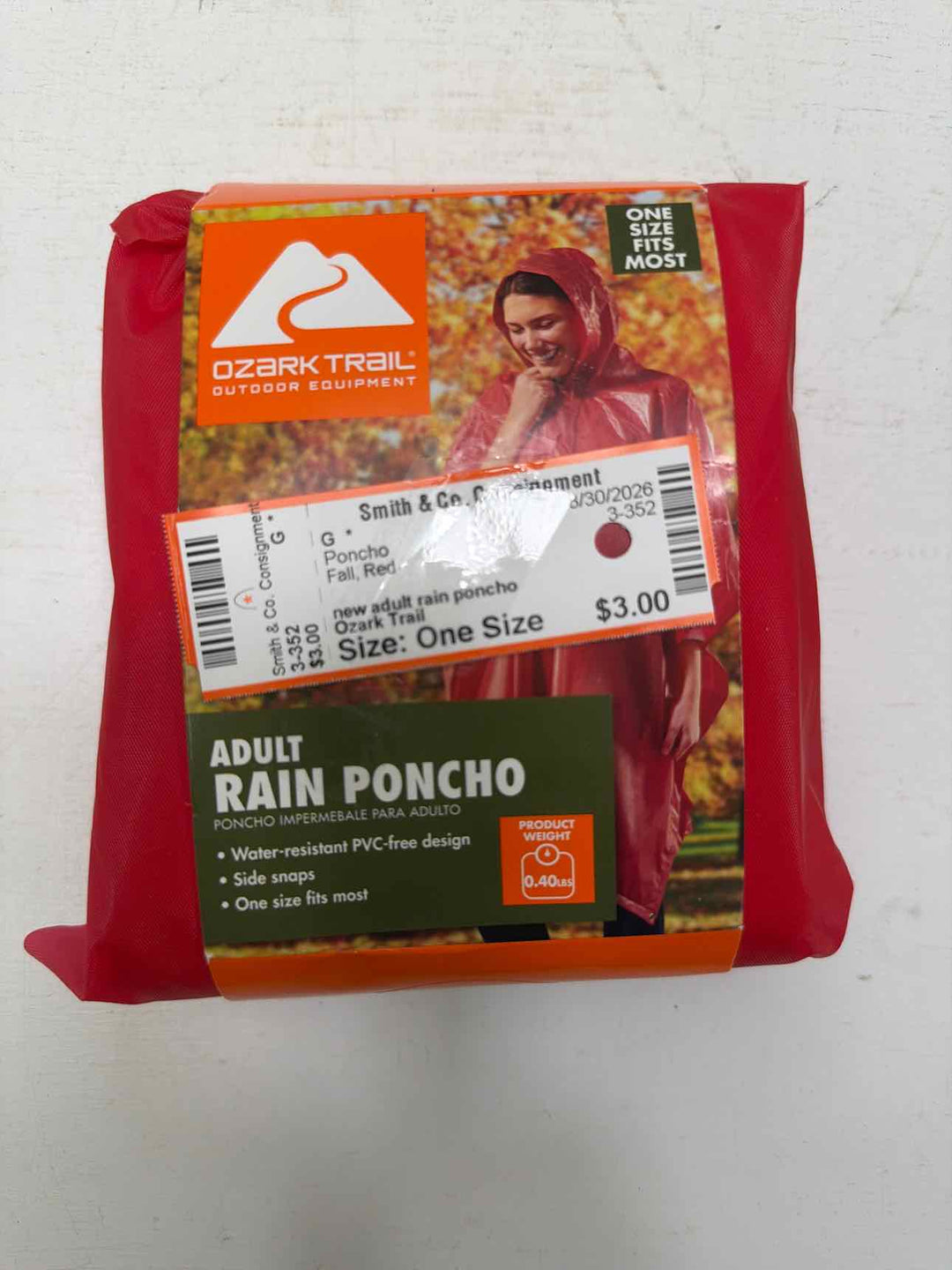 Ozark Trail Size One Size Poncho