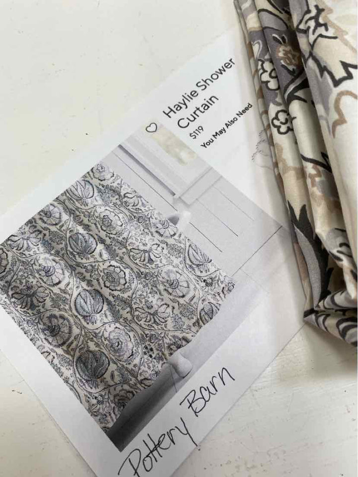 Pottery Barn shower curtain