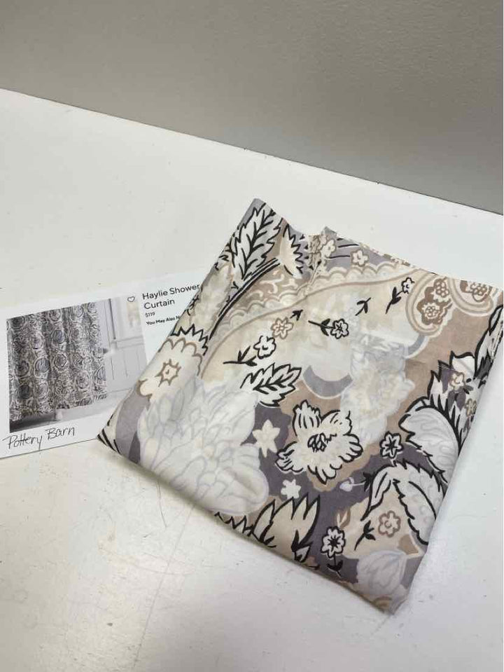 Pottery Barn shower curtain