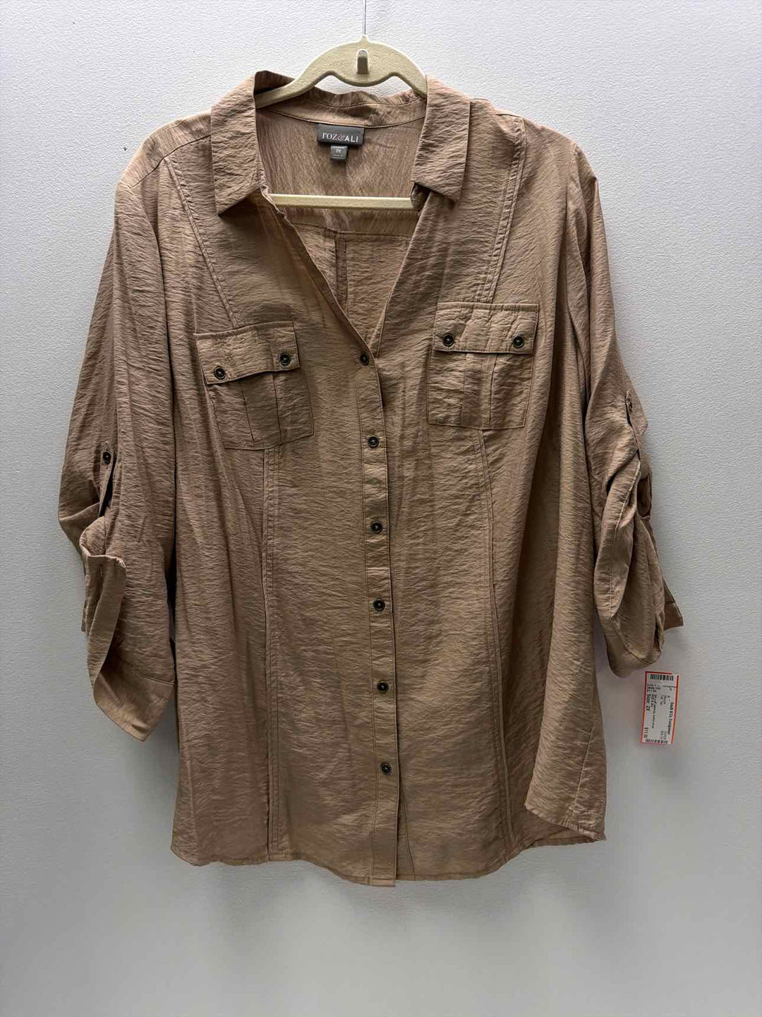 ROZ & ALI Size 2X Blouse