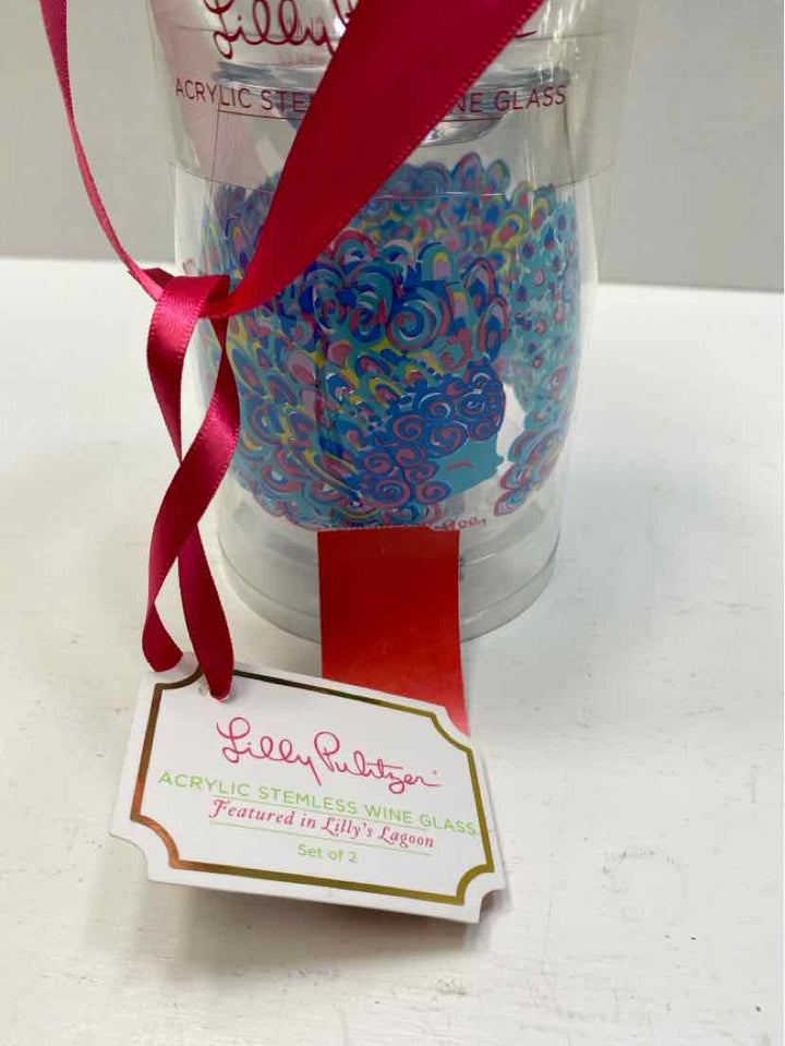 Lilly Pulitzer wine glass set
