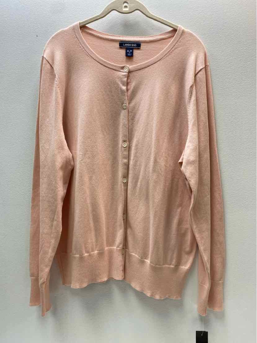 Lands End Size XLP Cardigan