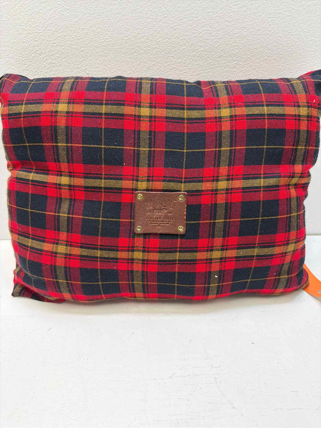 Will leather goods throw pillow