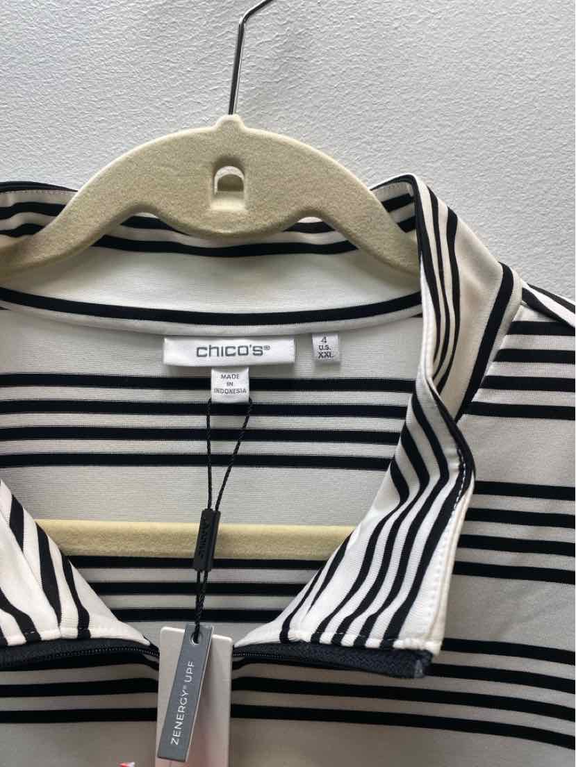 Chicos Size 1X Half Zip Pullover