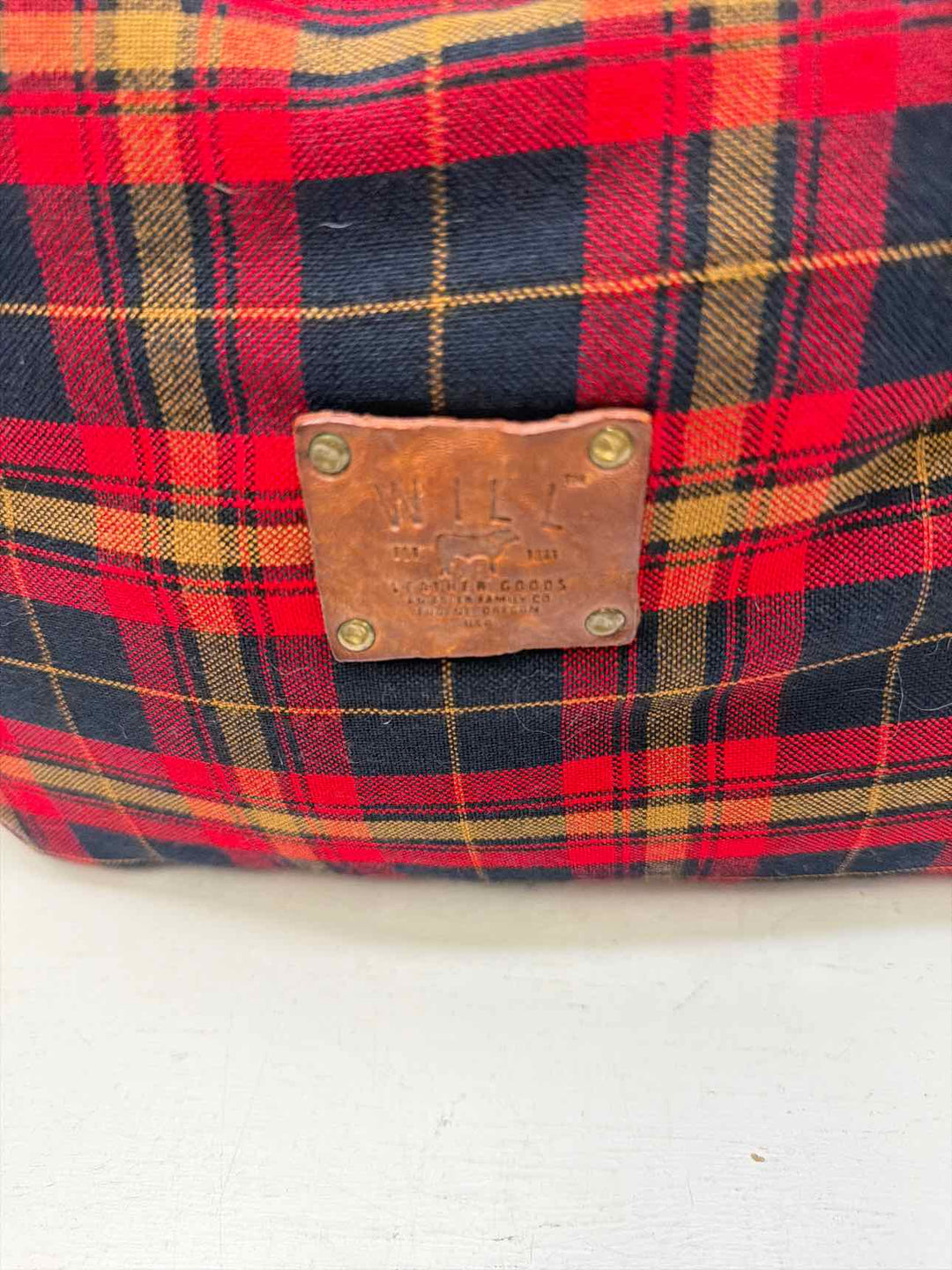 Will leather goods throw pillow