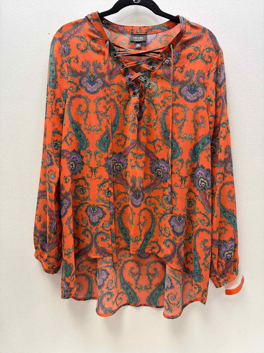 NICOLE MILLER Size XL Blouse